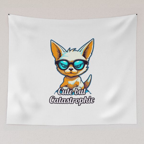 Item preview, Cute but Catastrophic - The Mischievous Kitty designed and sold by SADStyleDesigns.