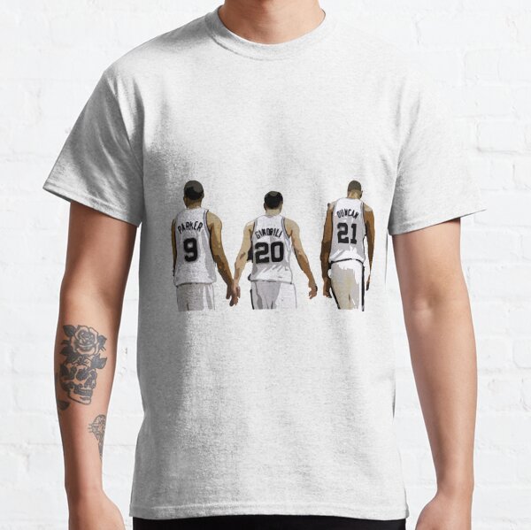 Lot of (4) Manu Ginobili T-Shirts and San Antonio Spurs Blanket - Hall of  Fame!!