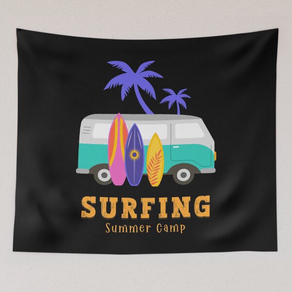 Item preview, Surfing Summer Camp designed and sold by GoodOldVintage.