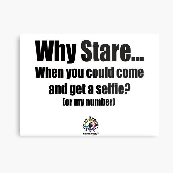 Item preview, Why Stare? designed and sold by WombleChops.