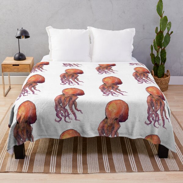 Item preview, Purple & Orange Octopus designed and sold by InkPareidolia.