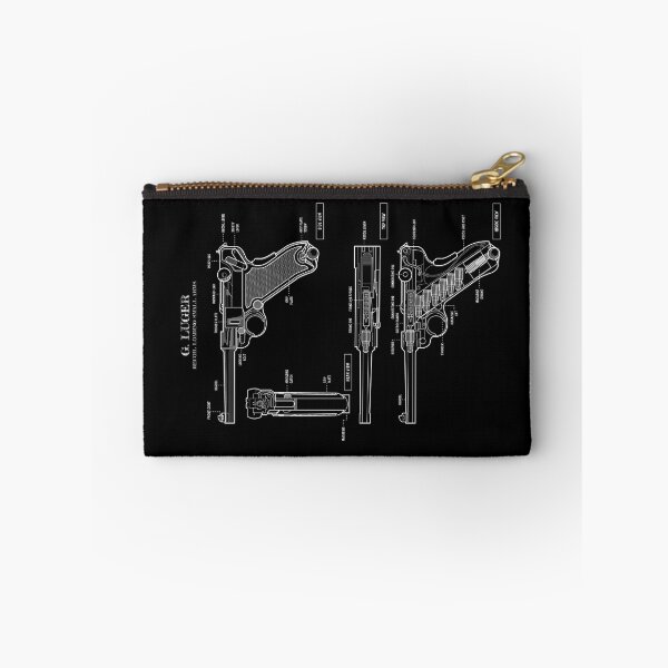 Artikelvorschau, Luger: Recoil loading small arms (White Stencil-No Background) entworfen und verkauft von BGALAXY.