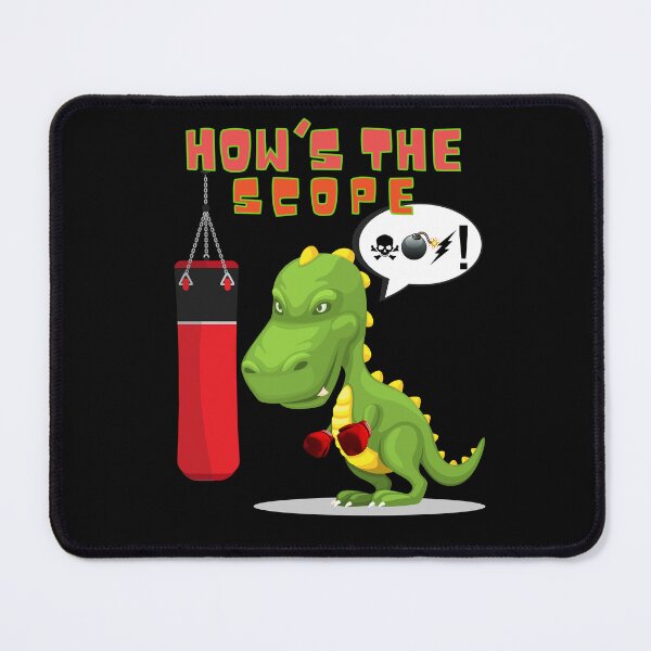 Item preview, A cool T-rex who can't reach the boxing bag designed and sold by Animal world designs.