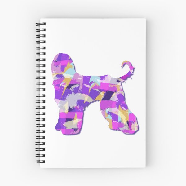 Item preview, Afghan Hound Dog Silhouette Purple Pink Yellow Blue Design designed and sold by AMSonArt.