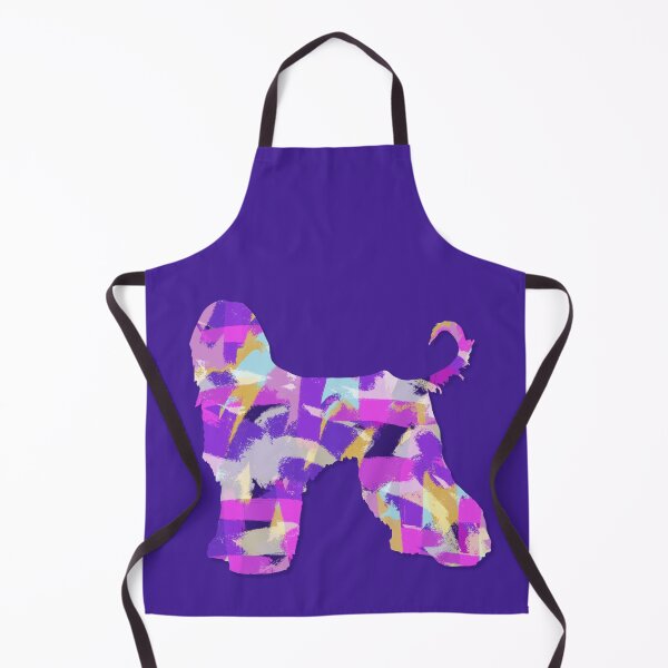 Item preview, Afghan Hound Dog Silhouette Purple Pink Yellow Blue Design designed and sold by AMSonArt.