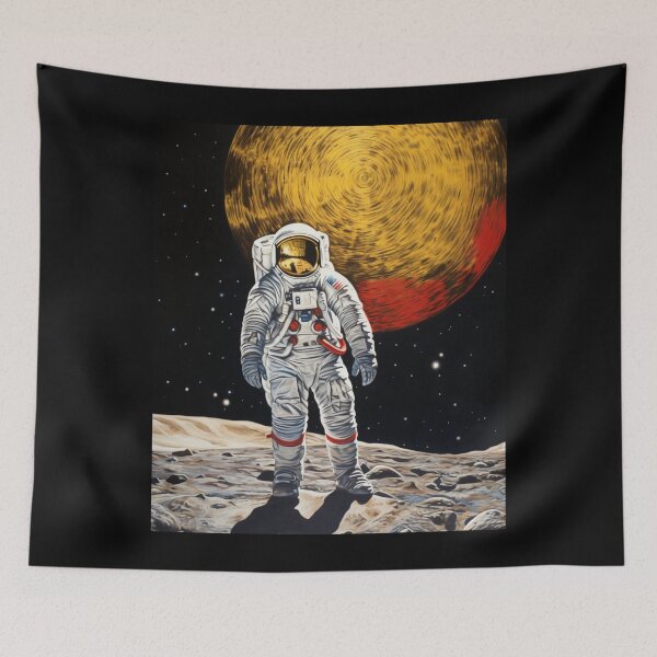 Item preview, Astronaut Helmet and Suit: A Classic Icon Evoking the Magic of Space Exploration designed and sold by JLCableStudio.