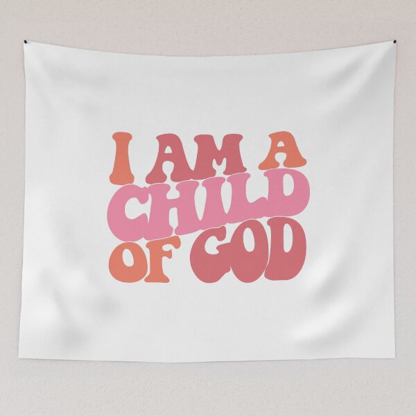 Item preview, I Am A Child Of God - John 1:12 Pink - Retro designed and sold by amazingjoy.