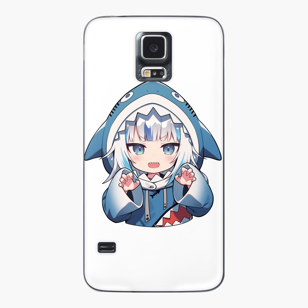 Adorable gawr gura chibi anime sticker, gawr gura from Hololive cute anime  girl chibi car sticker