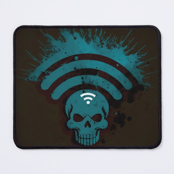 Item preview, Die-Fi Skull Wi-Fi Symbol | Unique Streaked Paint Design | Eye-Catching Graphic designed and sold by PopPopGfx.