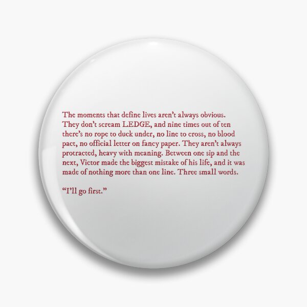 Item preview, Vicious V.E. Schwab quote designed and sold by percqbeths.