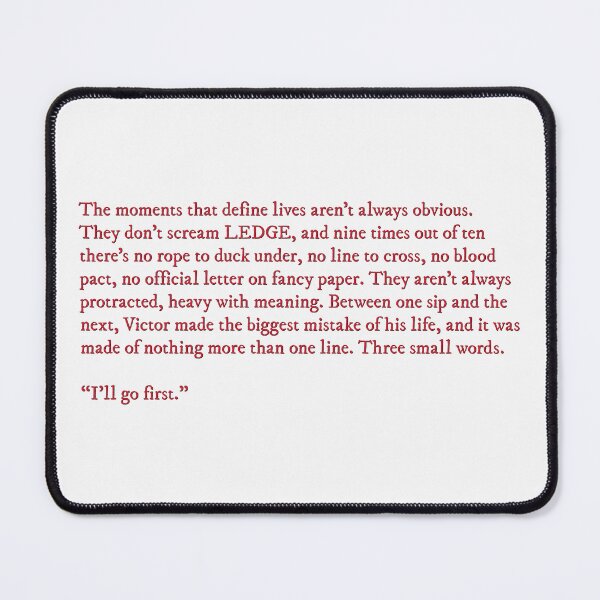 Item preview, Vicious V.E. Schwab quote designed and sold by percqbeths.