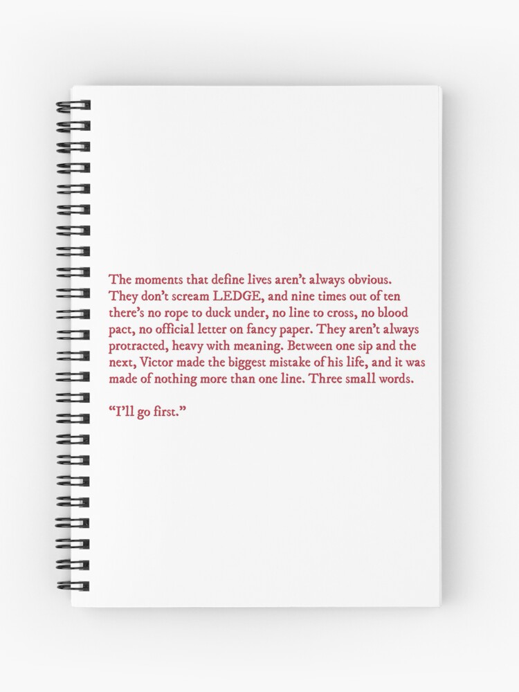 Vicious V.E. Schwab quote&quot; Journal for Sale by percqbeths | Redbubble