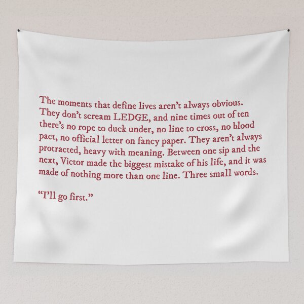 Item preview, Vicious V.E. Schwab quote designed and sold by percqbeths.