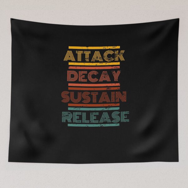 Item preview, ADSR Synthesizer Envelope retro music men women Retro Vintage designed and sold by Jeangel97.