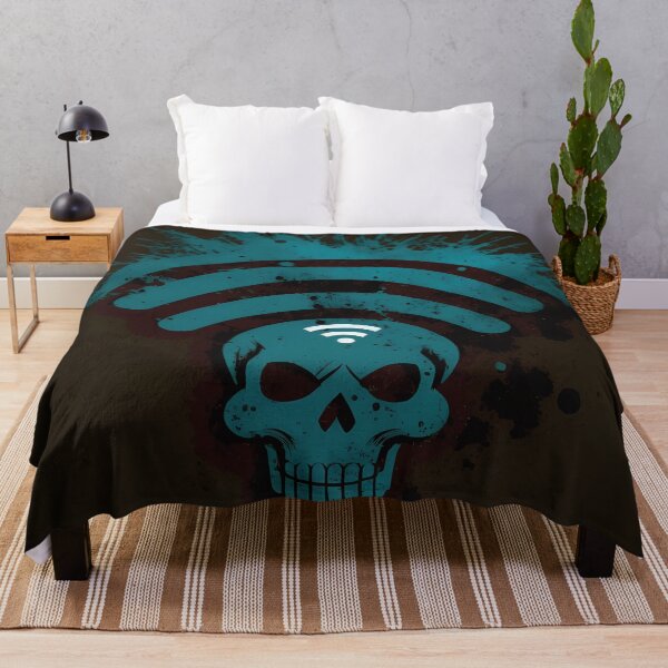 Item preview, Die-Fi Skull Wi-Fi Symbol | Unique Streaked Paint Design | Eye-Catching Graphic designed and sold by PopPopGfx.
