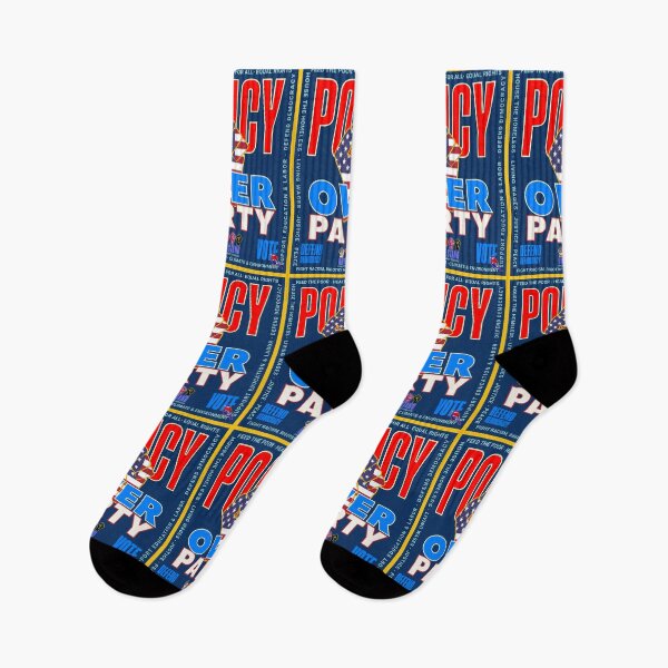 Item preview, PMD00943 Progressive Movement Designs patriotic American Policy Over Party design shows you support democracy and progressive goals for Progressives Democrats Independents Liberals designed and sold by ProgressiveLeft.