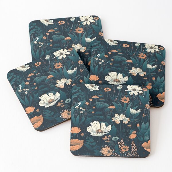 Item preview, "Midnight Blossom" floral pattern designed and sold by aimber.