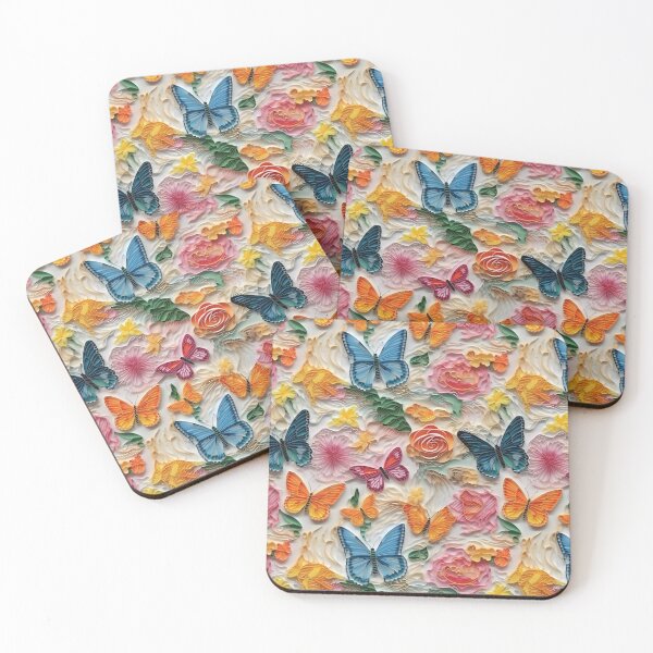 Item preview, Colorful Butterflies Amidst a Myriad of Flowers designed and sold by Nange and Gabe.