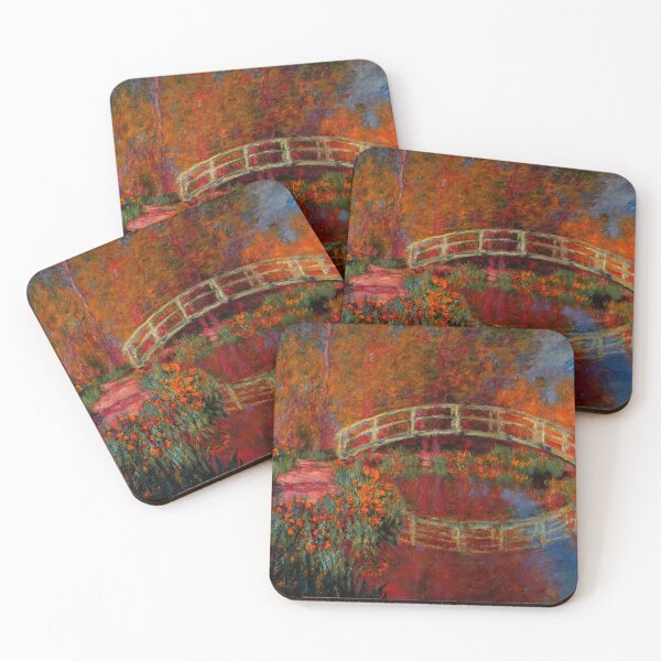 Item preview, Monet The Japanese Bridge (The Bridge in Monet's Garden) deep colors designed and sold by PureVintageLove.