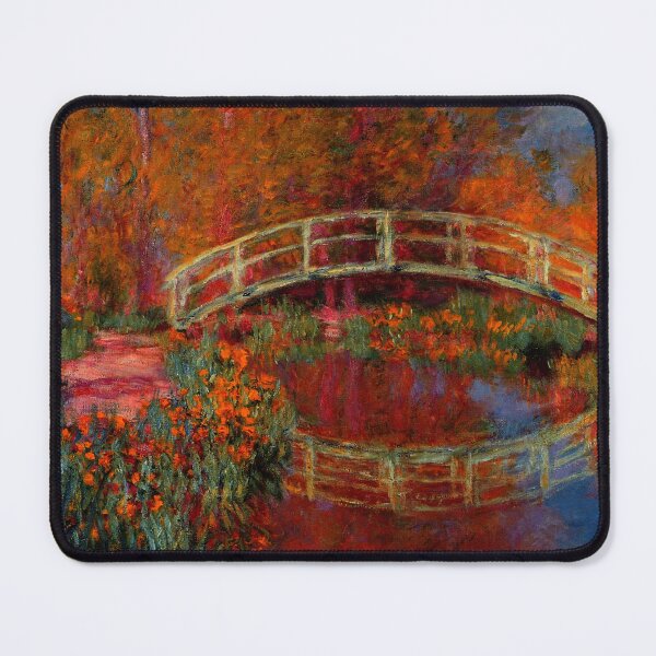 Item preview, Monet The Japanese Bridge (The Bridge in Monet's Garden) deep colors designed and sold by PureVintageLove.