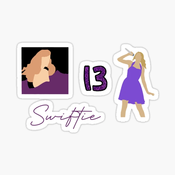 T sticker pack; Taylor Swift; Debut; Fearless; Speak Now; Red; 1989;  Reputation; Lover Sticker for Sale by atms6