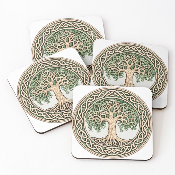 Artikelvorschau, Keltischer Aufnäher im Stickmuster „Baum des Lebens“. entworfen und verkauft von Paul Maxwell.