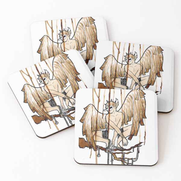 Item preview, tengu on a branch designed and sold by Cris Soto Linger.