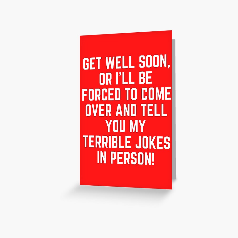 Funny Get Well Soon Card Greeting Card For Sale By Hristinadmv