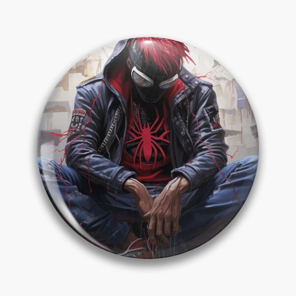 Aperçu de l'œuvre Art numérique Spiderpunk grungy créée et vendue par PatternsFTW.