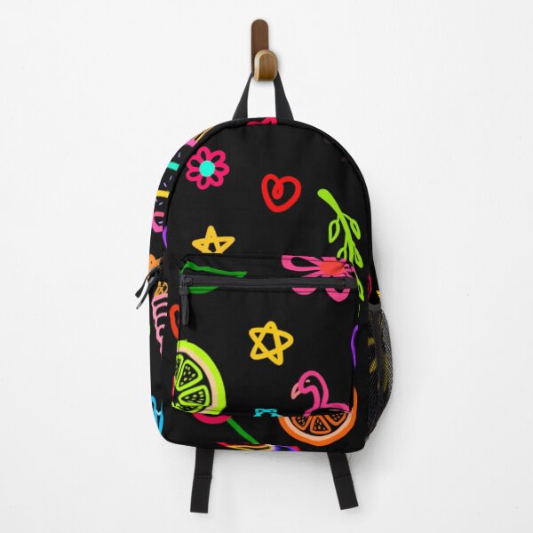 Item preview, Summer doodles pattern (black) designed and sold by Planetkaz.