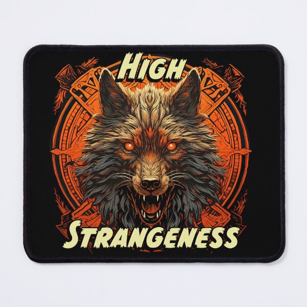 Item preview, High Strangeness – Black Bulletproof Wolf designed and sold by LynneMitchell.