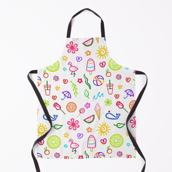 Item preview, Copy of Summer doodles pattern (white) designed and sold by Planetkaz.