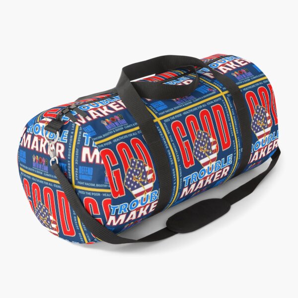 Item preview, PMD00946 Progressive Movement Designs patriotic American Good Trouble Maker design shows you support democracy and progressive goals for Progressives Democrats Independents Liberals designed and sold by ProgressiveLeft.