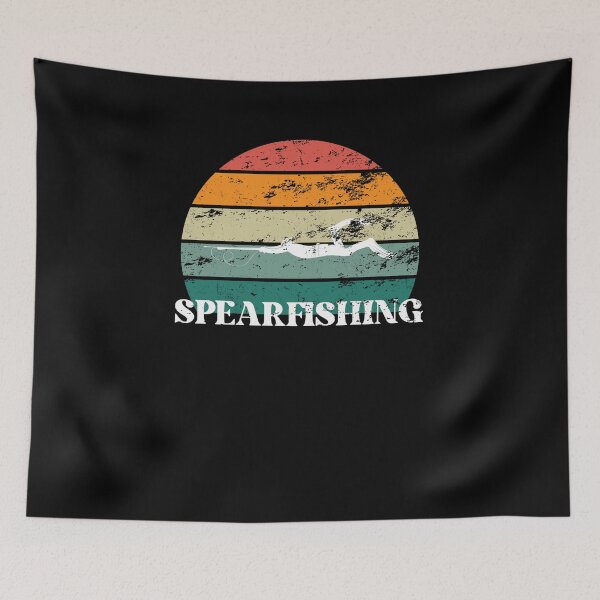 Item preview, Funny spearfishing underwater hunting men women Retro Vintage designed and sold by Jeangel97.