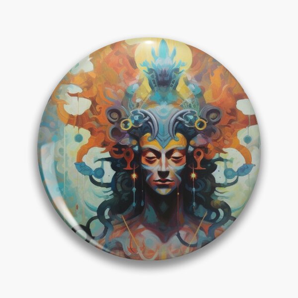 Item preview, Aztec Abstract Oil designed and sold by Drealm.