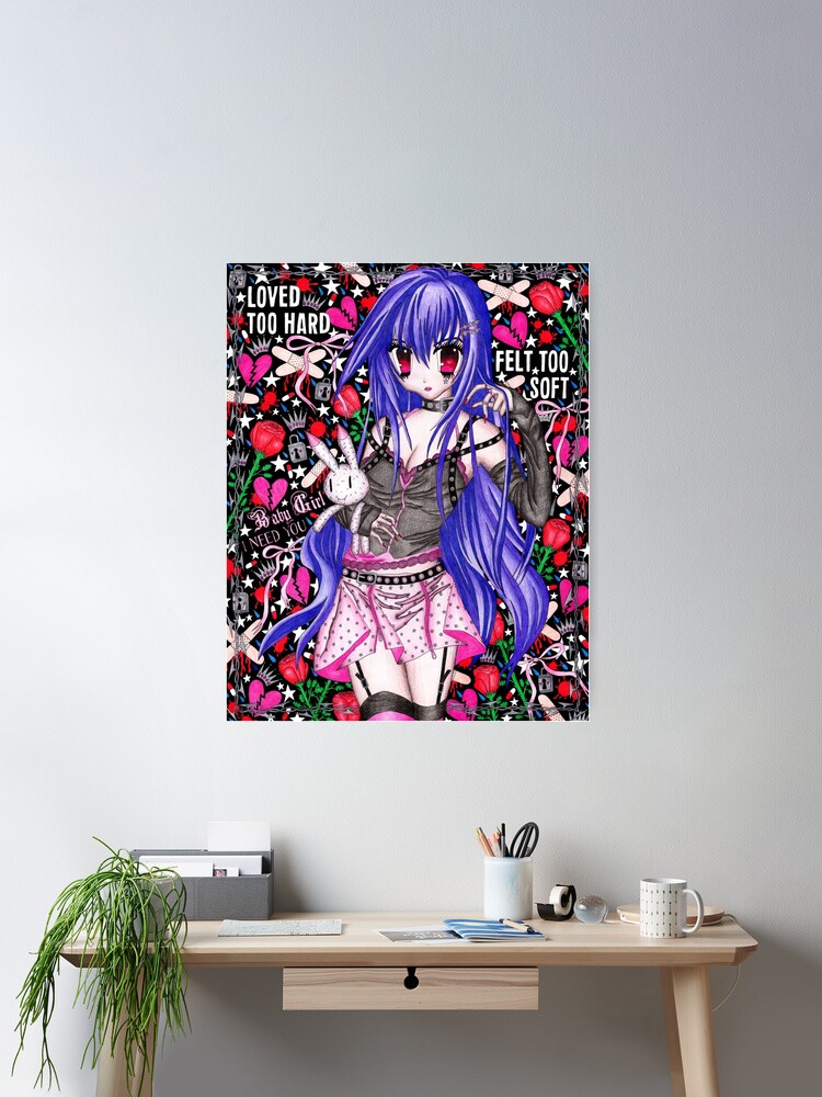 Rocket queen anime girl Art Board Print for Sale by RainbowChild80