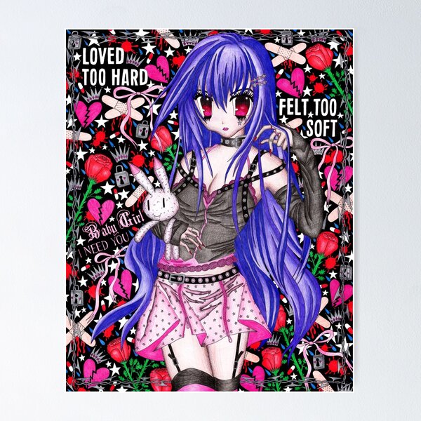 Rocket queen anime girl Art Board Print for Sale by RainbowChild80