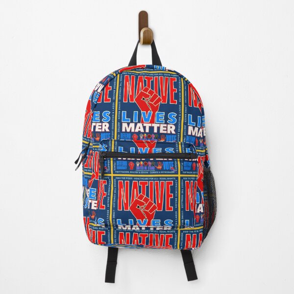 Item preview, PMD00947 Progressive Movement Designs patriotic American Native Lives Matter design shows you support democracy and progressive goals for Progressives Democrats Independents Liberals designed and sold by ProgressiveLeft.