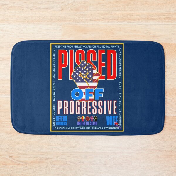 Item preview, PMD00949 Progressive Movement Designs patriotic American Pissed Off Progressive design shows you support democracy and progressive goals for Progressives Democrats Independents Liberals designed and sold by ProgressiveLeft.