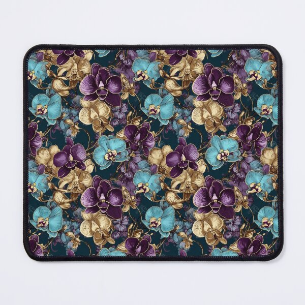 Item preview, Blue/Purple/Gold Orchids designed and sold by peggyscc.