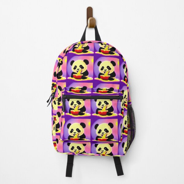 Item preview, Ramen panda in colorful sunset designed and sold by OfficeDoodler.