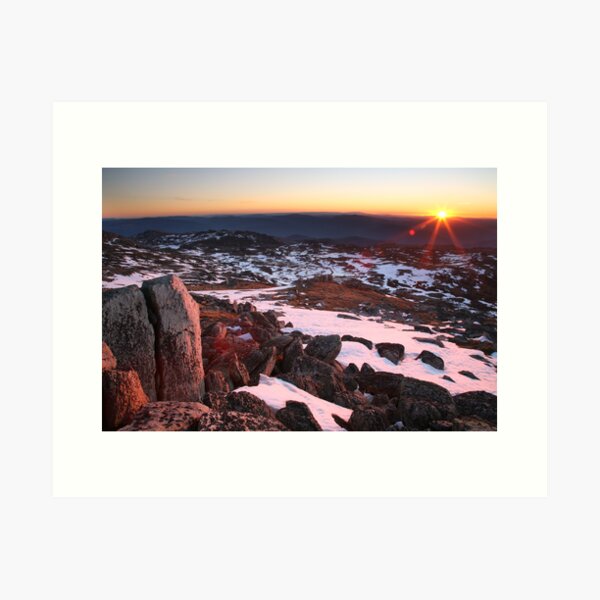 Mt Kosciusko Summit View, Australia Art Print