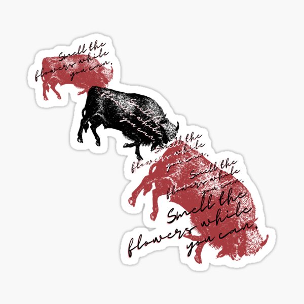Item preview, David Wojnarowicz Buffalo Jump Smell the Flowers While You Can designed and sold by Blue Blue Windows.