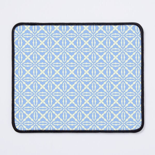 Item preview, No.151-Sky Blue floral block pattern design  designed and sold by Pattern Pie.