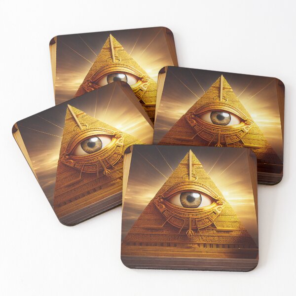 Item preview, Mystic Illumination: Golden Pyramid with All-Seeing Eye designed and sold by Visual Foundry.