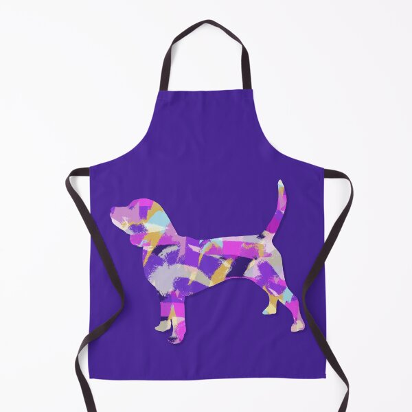 Item preview, Beagle Dog Silhouette Purple Pink Yellow Blue Design designed and sold by AMSonArt.