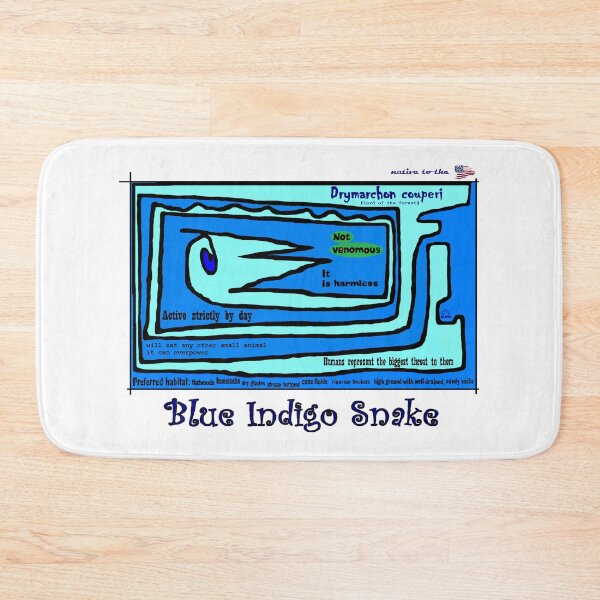 Item preview, Blue Indigo Snake designed and sold by 300Spikes.