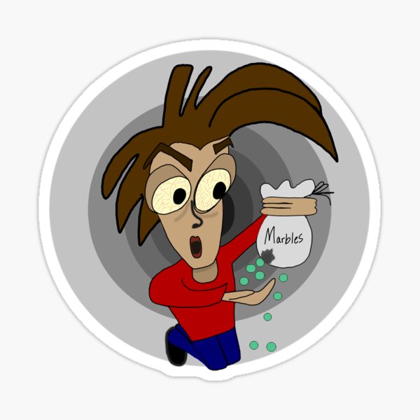 Losing My Marbles Sticker