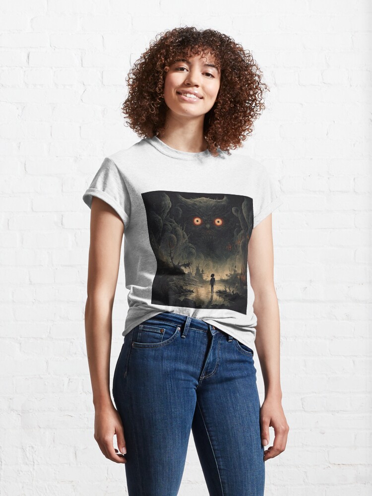 Thumbnail 4 of 7, Classic T-Shirt, Watching - Digital Monster Art designed and sold by Garret Bohl.