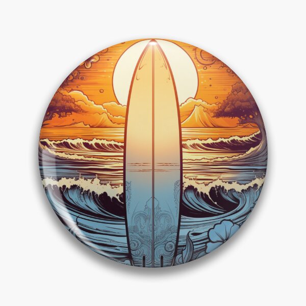 Item preview, Summer Full Of Surfing Surf Board Sunset designed and sold by Nightarcade.